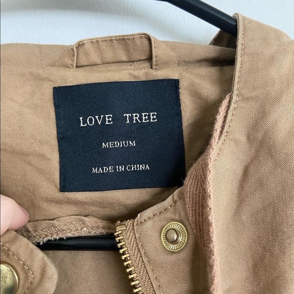 Love Tree Brown Hooded Jacket - Picture 9 of 9